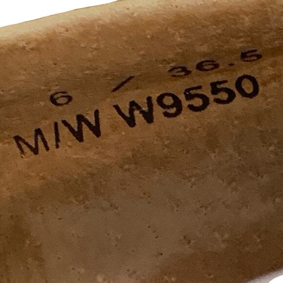 Born Womens Comfort Slip On Clogs Leather Wedge Square Toe Loafers Shoes sz 6 - Picture 14 of 16